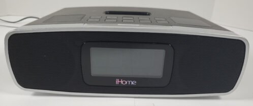iHome (iP90) iPod Speaker Docking Station Radio Alarm Clock - Black