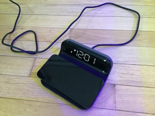iHome iW18BG Compact Alarm Clock with Qi Wireless Charging
