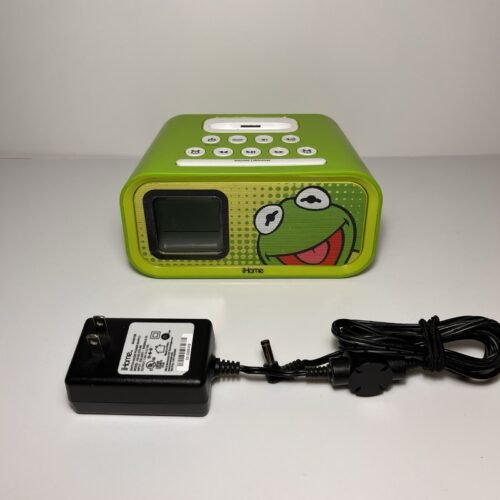 iHome Kermit The Frog Dual Alarm Clock 30Pin iPod Speaker System Dock
