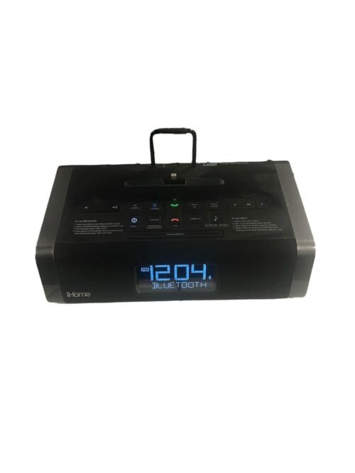 iHome Model HDL50 Bluetooth Speaker, Alarm, Radio, Charger (Bedtime Beats incl)