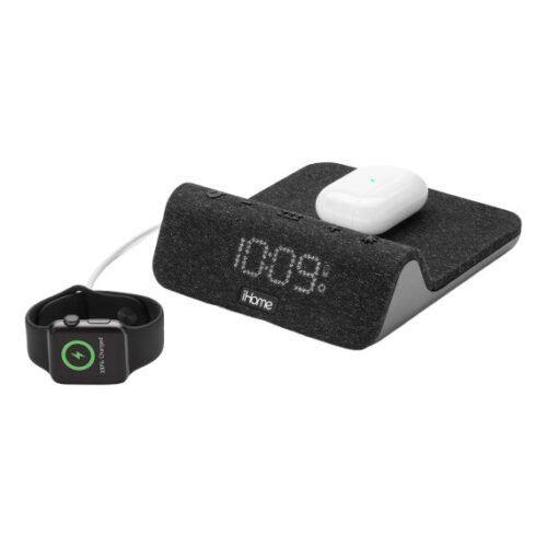 iHome PowerValet Pro 3-in-1 Wireless Charger with USB-A and USB-C Ports. Mod...