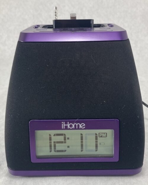 iHome Purple iP21 iPhone/iPod Charging Speaker Dock Alarm Clock