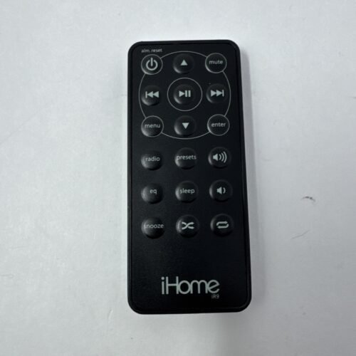 iHome Remote Control iR9 iPhone Dock/Clock Radio Model iH9 & iP9 Black Music