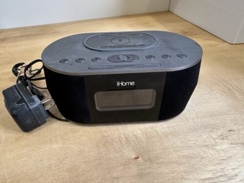 iHome (Tested) Wireless Bluetooth Stereo USB Charging Dual FM Alarm Clock Radio