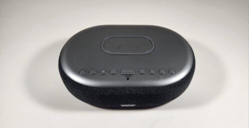 iHome TimeBoost Bluetooth Alarm Clock with Wireless Charging Black