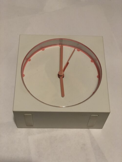 Ikea Bajk Alarm Clock Design By M. Warnhammar and A. Fredriksson White & Pink