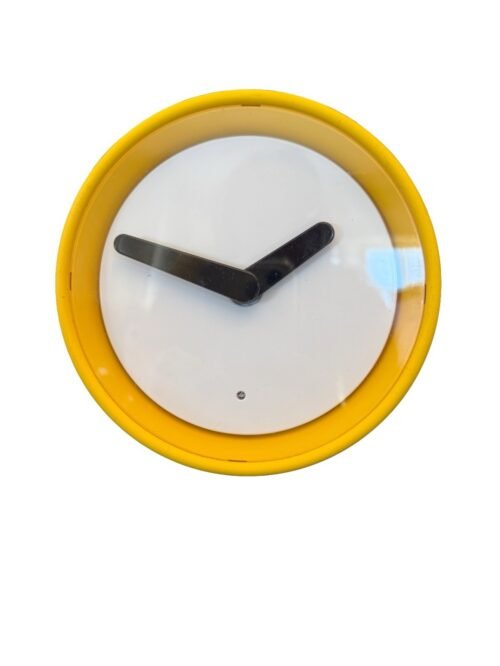 IKEA Stolpa - Henry Preutz Yellow Rubber Minimalist Modern Clock