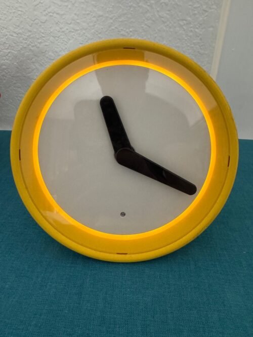 IKEA Stolpa Yellow Rubber Modern Clock