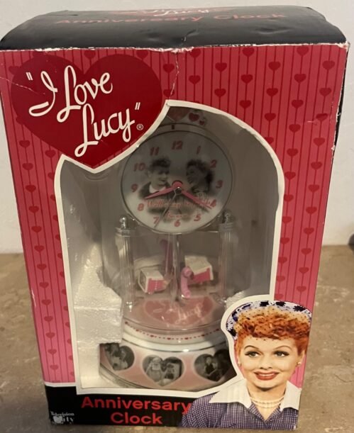 I Love Lucy Anniversary 9" Quartz Porcelain Base Clock Television City