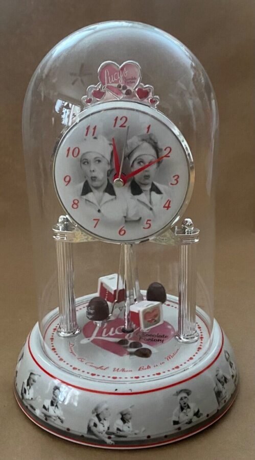 I Love Lucy Anniversary Clock Lucy's Chocolate Factory Decorative Collectible