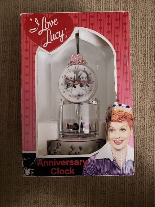 "I Love Lucy" Anniversary Clock. made by MZ Berger Co. NEW From 2010