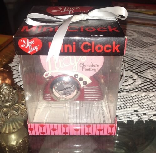 I Love Lucy Chocolate Factory mini Clock 2010 Very Rare