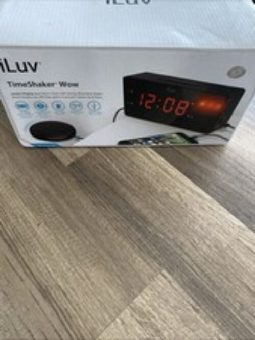 iLuv TimeShaker Wow Dual Alarm Digital Clock with Strong Wired BedShaker/s