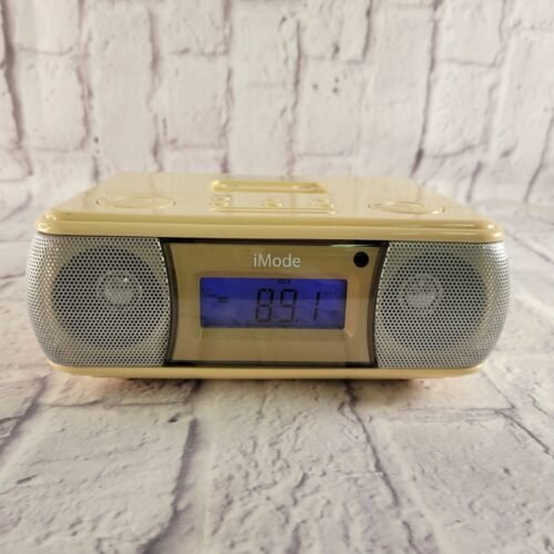 IMode IP200 Docking Station With Clock Radio iPod AM/FM Dual Alarm Beige