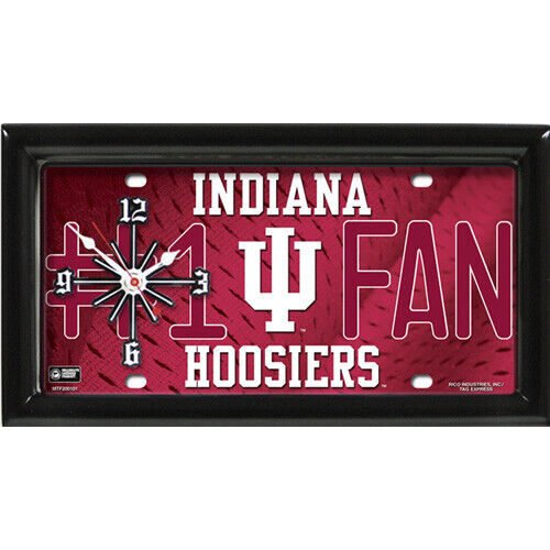 Indiana Hoosiers NCAA #1 Fan Clock by GTEI