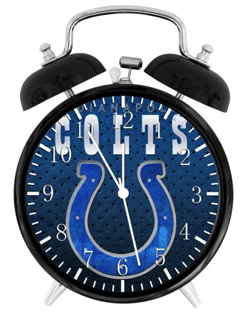 Indianapolis Colts Alarm Desk Clock Home or Office Decor F56 Nice Gift