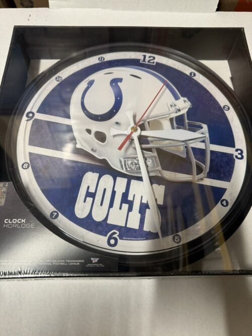"Indianapolis Colts" NFL Round 12" Clock by Wincraft "New in box"
