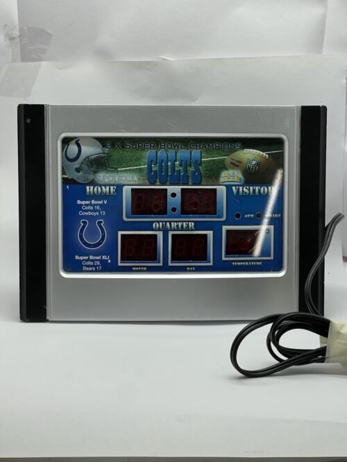 Indianapolis Colts Scoreboard NFL Digital Clock Date Time Temperature Alarm