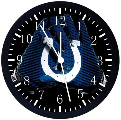 Indianapolis Colts Wall Clock 12" Large Personalized option adding names F128
