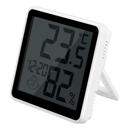 Indoor Thermometer Hygrometer Digital Thermo-Hygrometer and Alarm Clock Showe...