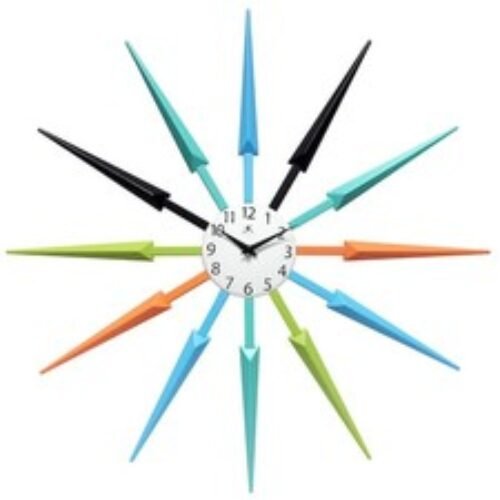 INFINITY INSTRUMENTS 15555MC Celeste - Multicolored - 24” Sunburst Wall Clock