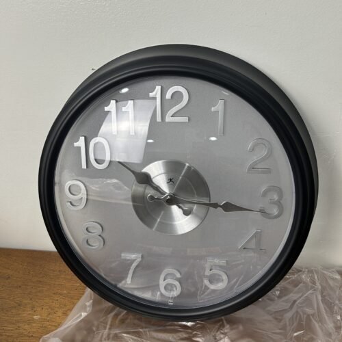 Infinity Instruments | 15" Onyx Wall Clock | Cotemporary Design