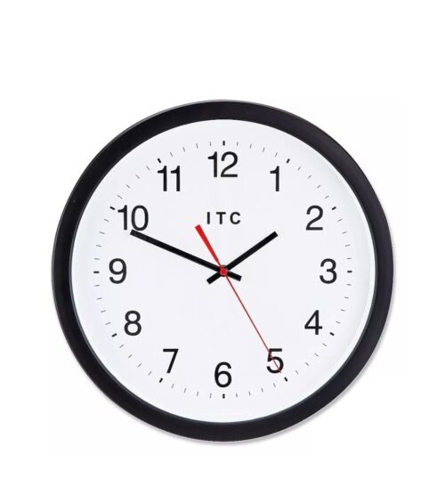 Infinity Instruments ITC Obsidian Wall Clock 14"Dia. (90/0014-1)