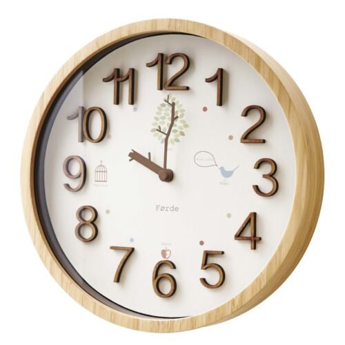 Interform Wall Clock, Radio-Controlled Clock, Trad CL-9704, Wood, Radio-Controll