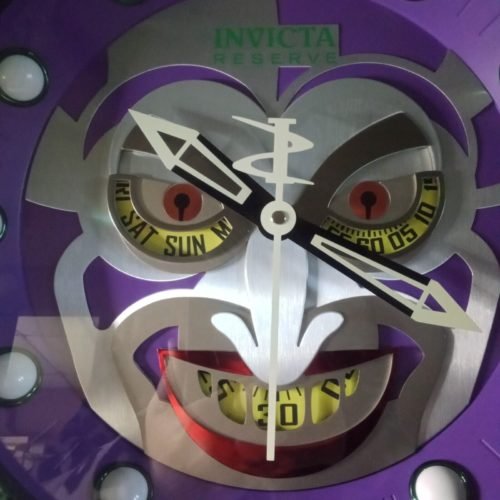 Invicta JOKER Wall Clock DC Comics - Works 19” RARE In The Box Batman Character