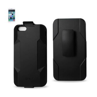 iPhone 6 Plus 3-in-1 Hybrid Heavy-Duty Holster Combo Case in Black
