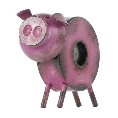 Iron Animal Figurine Clock Vintage Metal Mute Table Clock