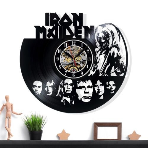 Iron Maiden Wall Clock - Retro Decor - Unique Home Accent - Perfect Gift