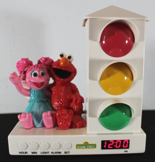 It's About Time Stoplight Sleep Enhancing Alarm Clock Sesame Street Elmo Abby