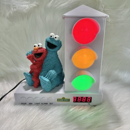 It's About Time Stoplight Sleep Enhancing Alarm Clock Sesame Street Elmo Cookie