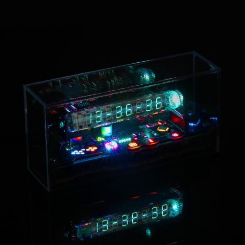 IV-18 VFD Tube Clock RGB LED Home Decor Clock w/Remote Refer to Nixie Tube Clock