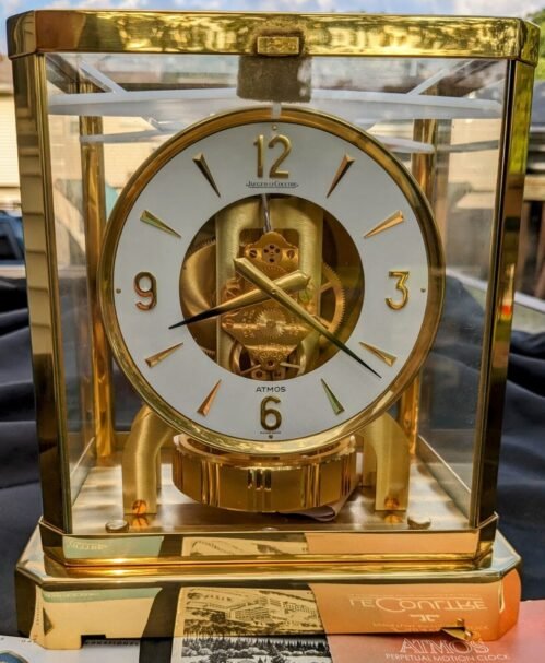 JAEGER LECOULTRE 528-8 ATMOS CLOCK #393589 UNUSED NWOB NEW ORIGINAL RARE ELEGANT
