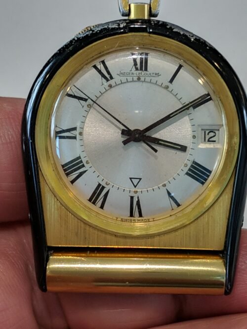 Jaeger LeCoultre Memovox Cal K911 Date Travel Alarm Clock with original case