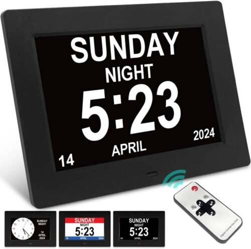 Jaihonda Dementia Clocks for Seniors,7 Inch Clock with Day and Date for Elder...