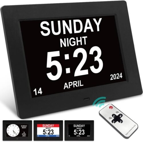 Jaihonda Dementia Clocks for Seniors,7 Inch Clock with Day and Date for Elder...