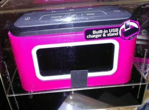 Jam ZZZ Bluetooth Wireless Bedside Sound System AM FM Alarm Clock/Device Charger