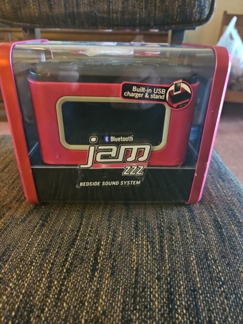 Jam ZZZ Bluetooth Wireless Bedside Sound System AM FM Alarm Clock/Device Charger