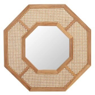 Jarvie 30.4 in. W x 32.87 in. H Wood Octagon Modern Natural...