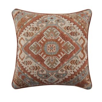 Jefferson Clay Polyester Southwest 20 in. Square Decorative Throw Pillow 20 In....