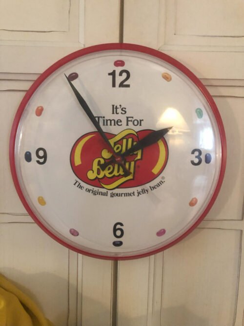 Jelly Belly Wall Clock, Working Condition, Battery Operated - Collectible!