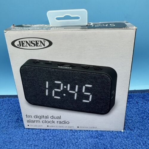 Jensen JCR-229 FM Digital Dual Alarm Clock Radio
