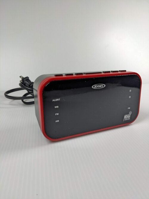Jensen JEP-150 AM/FM Band NOAA Weather Alert Clock Radio F17