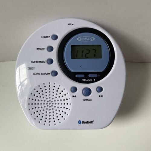 Jensen JWM-160 Bluetooth Digital AM/FM Shower Alarm Clock