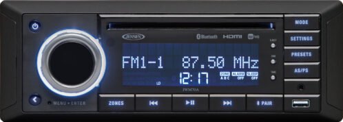 JENSEN JWM70A Slimline DVD|USB|AUX|HDMI|App Ready Bluetooth Wallmount Stereo