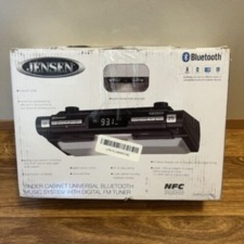 Jensen Under Cabinet Universal Bluetooth Music System Digital FM New Damaged Box