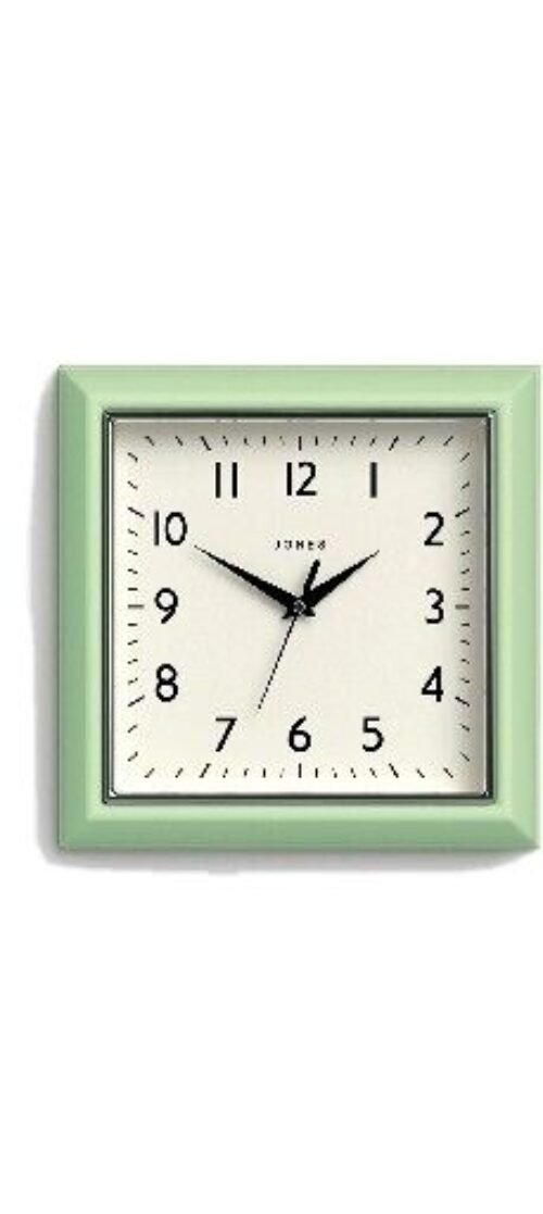JONES CLOCKS® the Mustard Wall Clock - Analog Wall Clock - Retro Clock - Kitchen